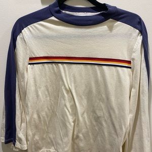 Free People Camp Collection Rainbow Shirt